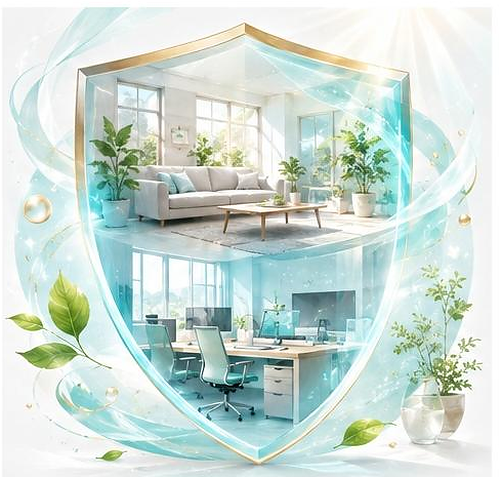 住環境と職場環境を表したイメージ